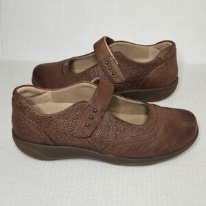 Halsa Aloe Mary Jane Shoes Women's Size 10 Brown Comfort Arch Support